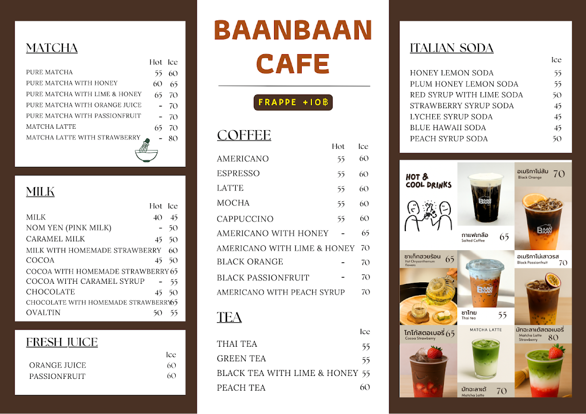 Baanbaan cafe @Lopburi Photo Menu 4