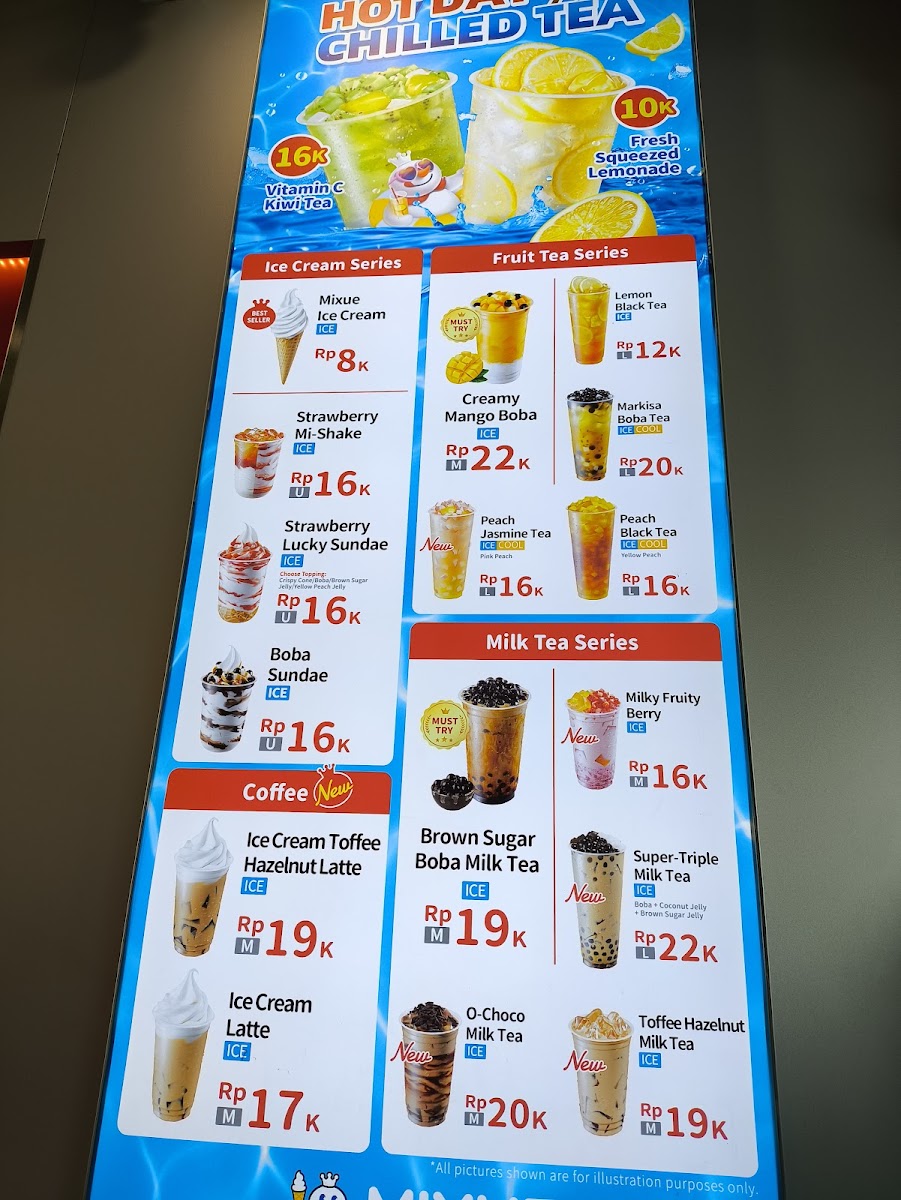 Mixue Bojong Indah Photo Menu 1