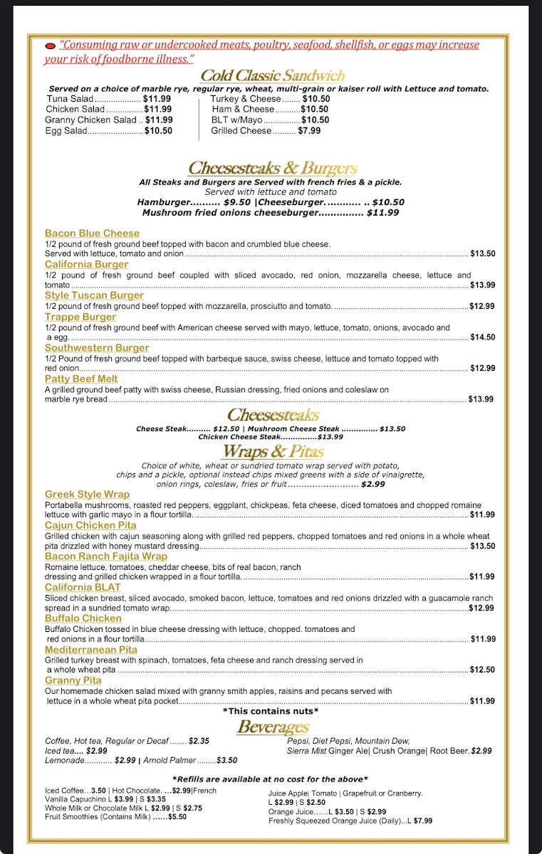 Grace's Cafe Phoenixville Photo Menu 5
