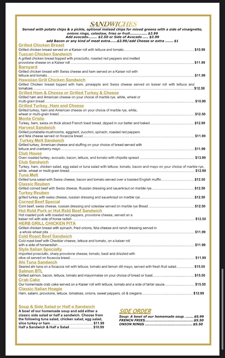 Grace's Cafe Phoenixville Photo Menu 6