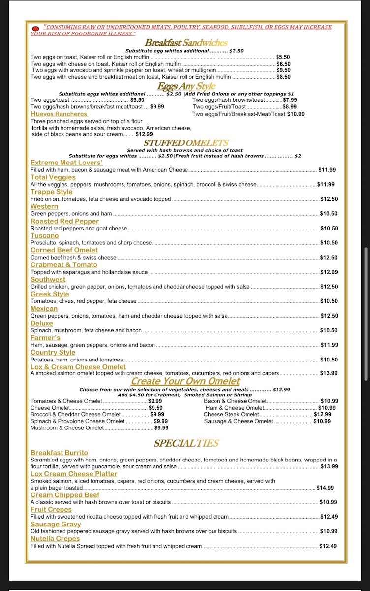 Grace's Cafe Phoenixville Photo Menu 7