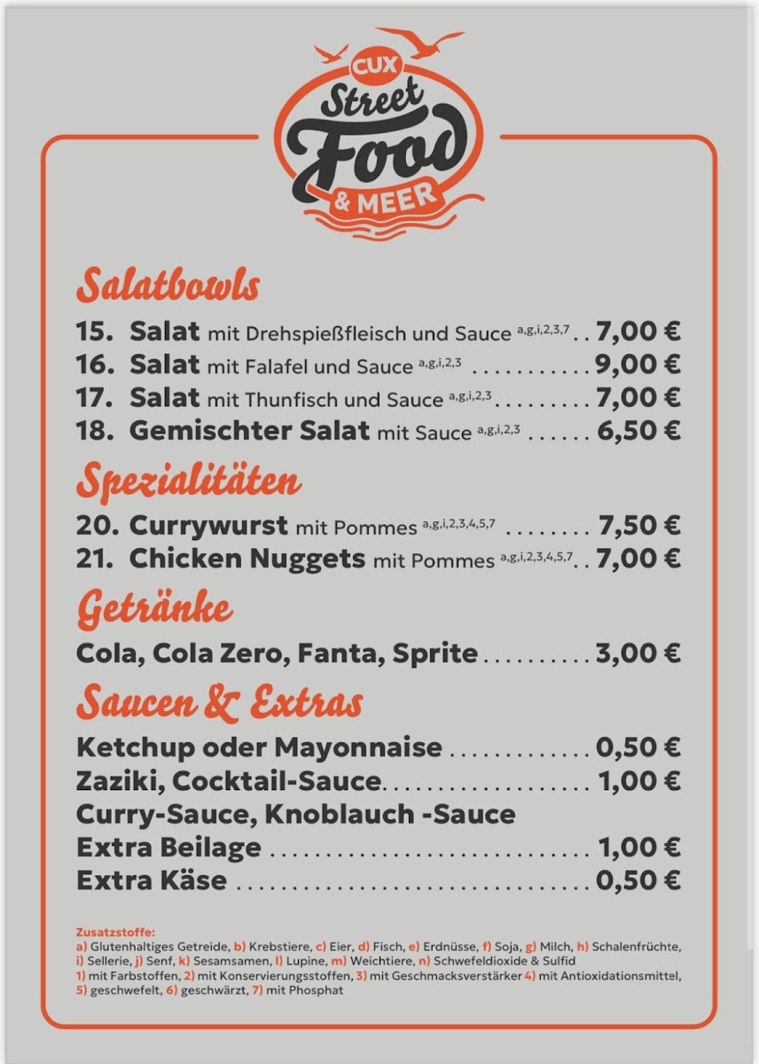 Cux Streetfood & Meer Photo Menu 2