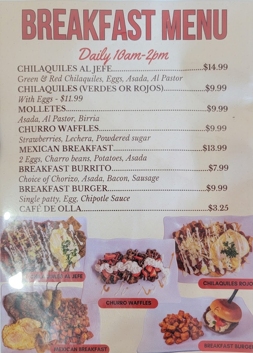 El Jefe’s Mexican street food Photo Menu 5