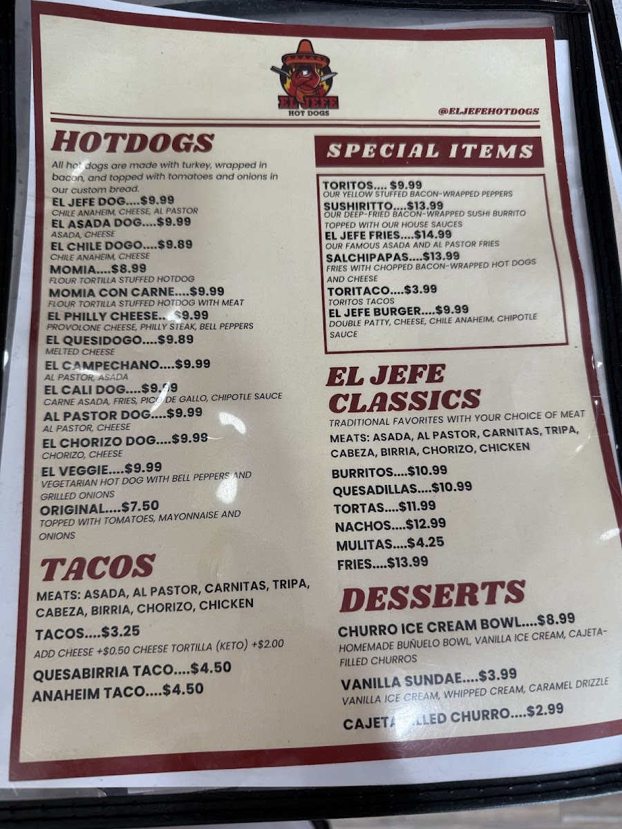 El Jefe’s Mexican street food Photo Menu 6