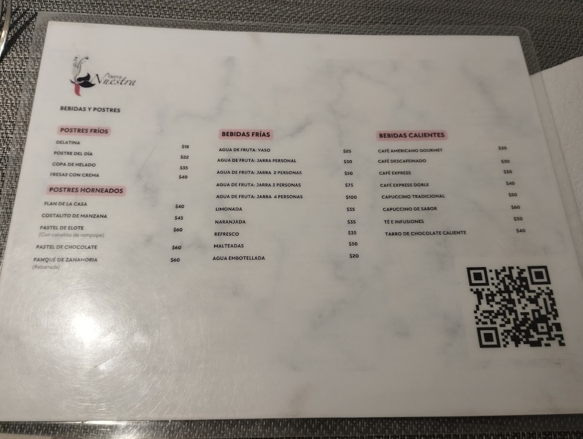 Tierra Nuestra Photo Menu 6