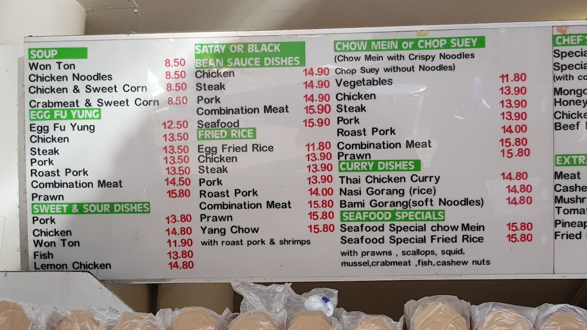 Bamboo Garden Takeaway Photo Menu 5
