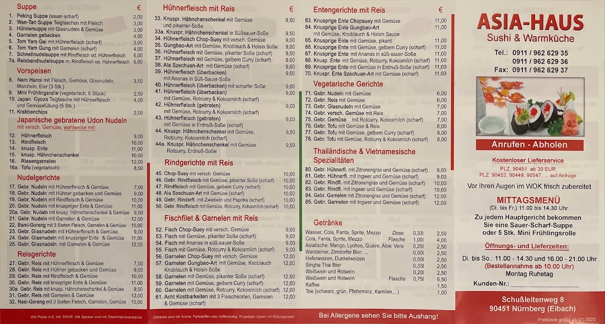 Asia-Haus Sushi & Warmküche Photo Menu 2
