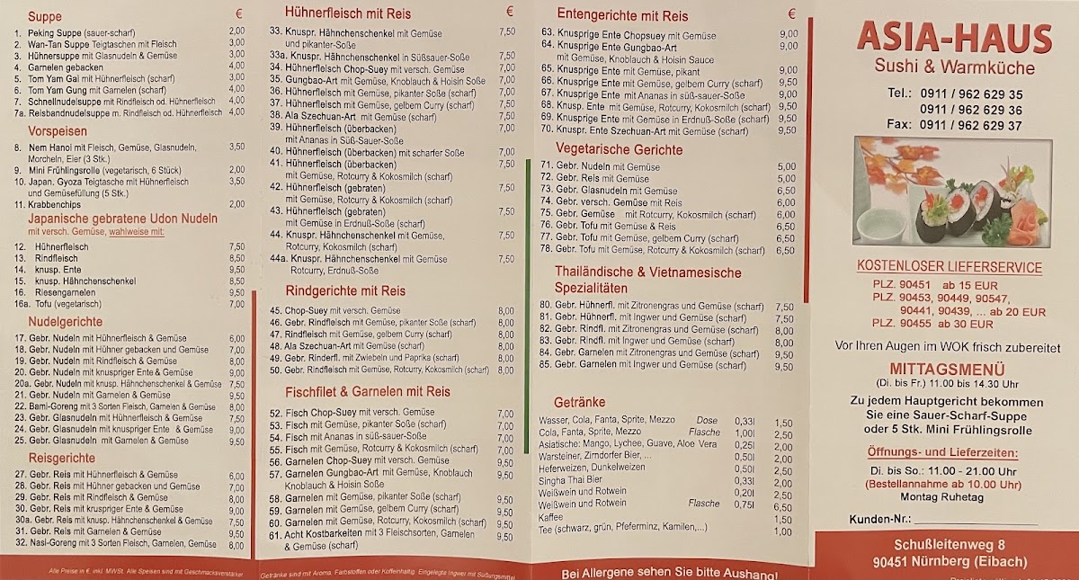 Asia-Haus Sushi & Warmküche Photo Menu 4