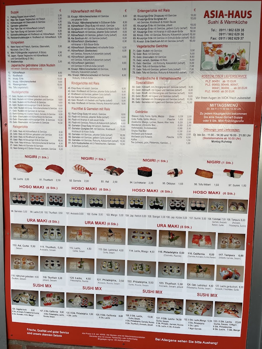 Asia-Haus Sushi & Warmküche Photo Menu 8