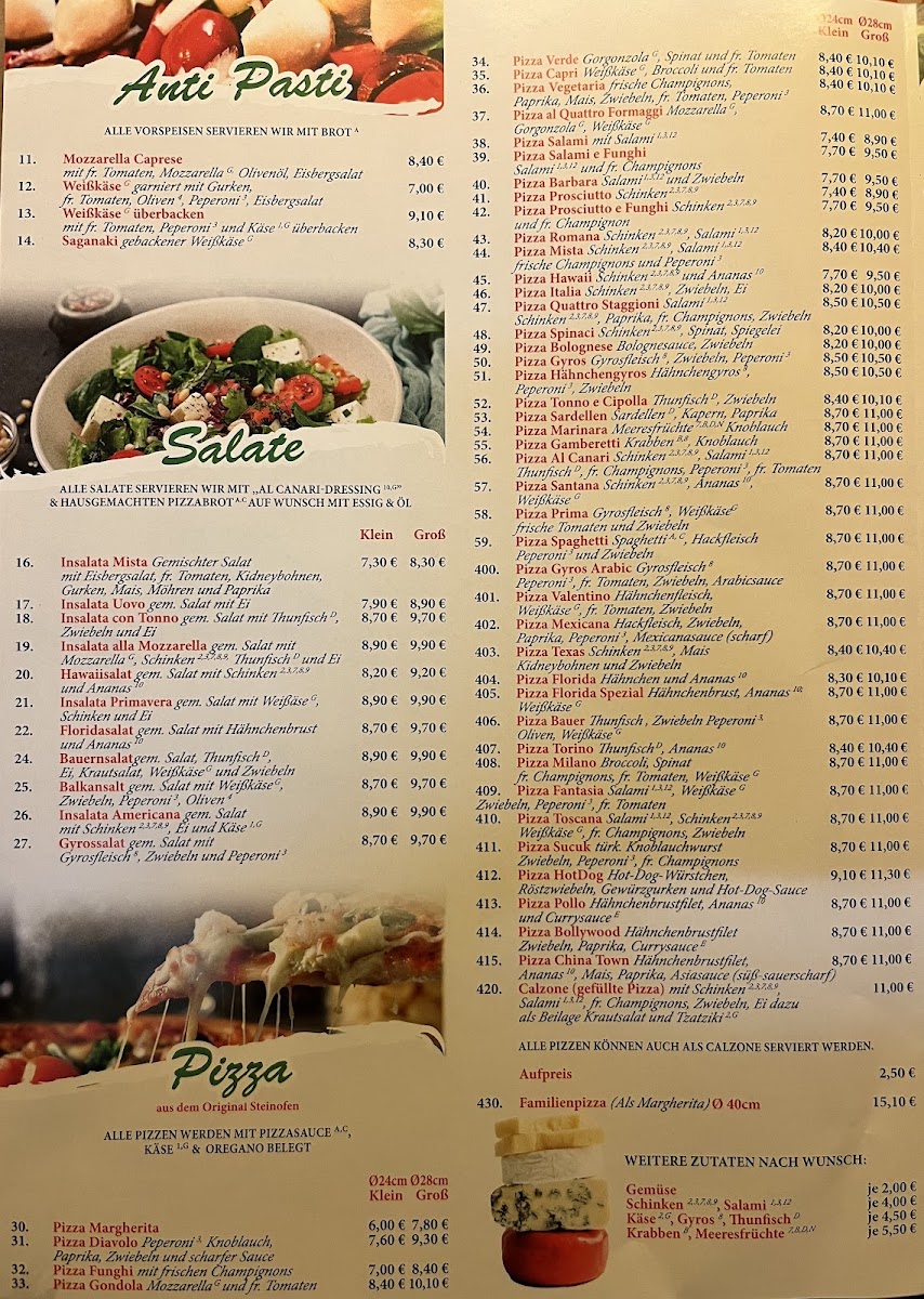 Bistro Restaurant Al Canari Photo Menu 1