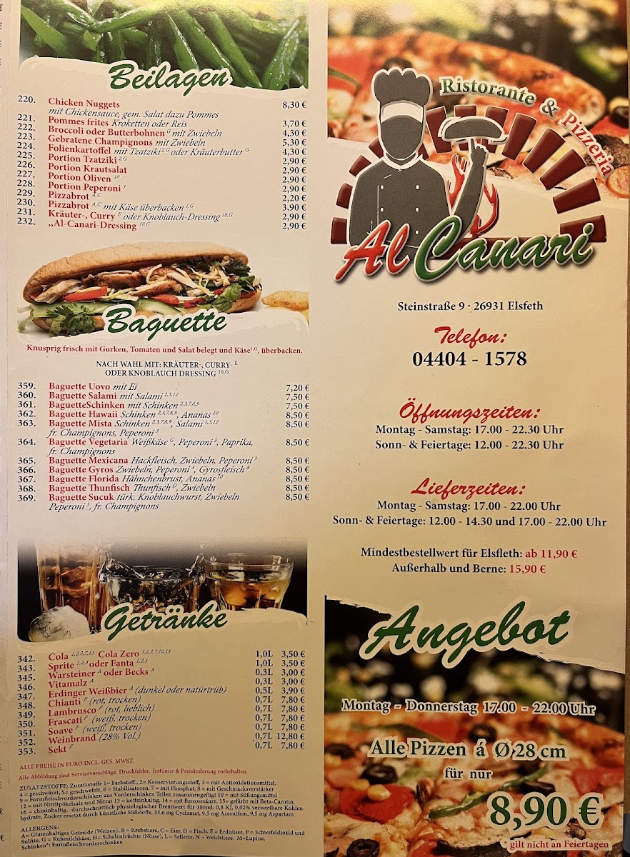 Bistro Restaurant Al Canari Photo Menu 2