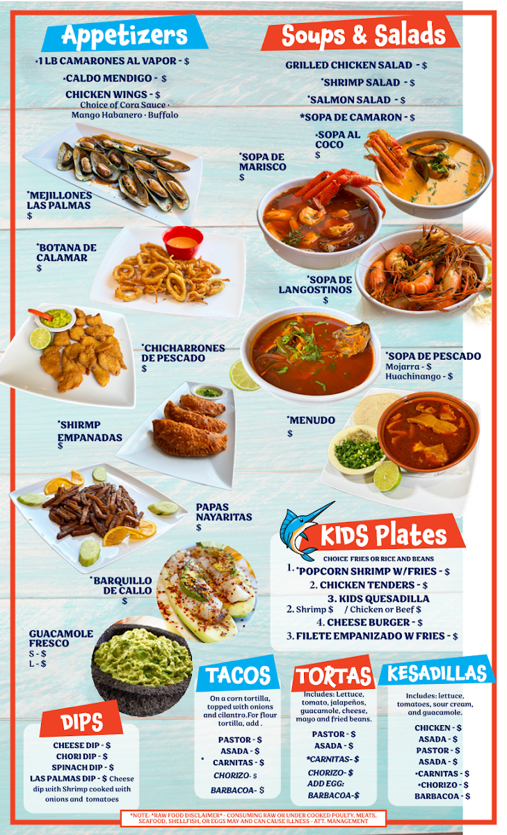 Las Palmas Mexican Grill Photo Menu 3