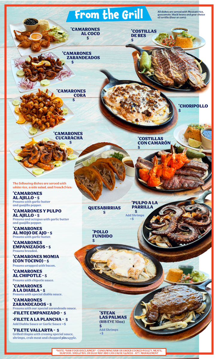Las Palmas Mexican Grill Photo Menu 4