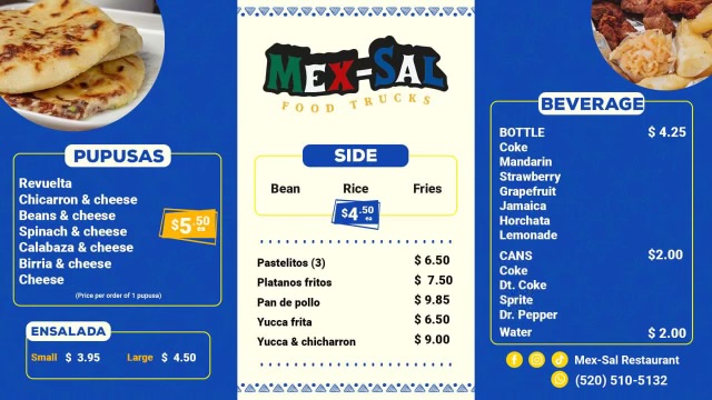Restaurante Mex-Sal Photo Menu 2
