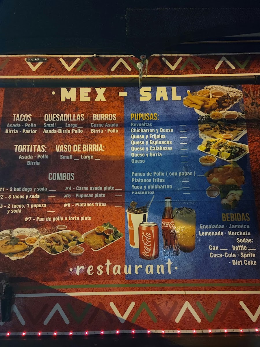 Restaurante Mex-Sal Photo Menu 5
