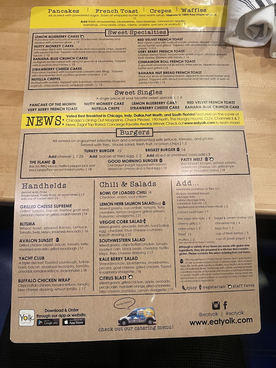 Yolk - City Way Photo Menu 1