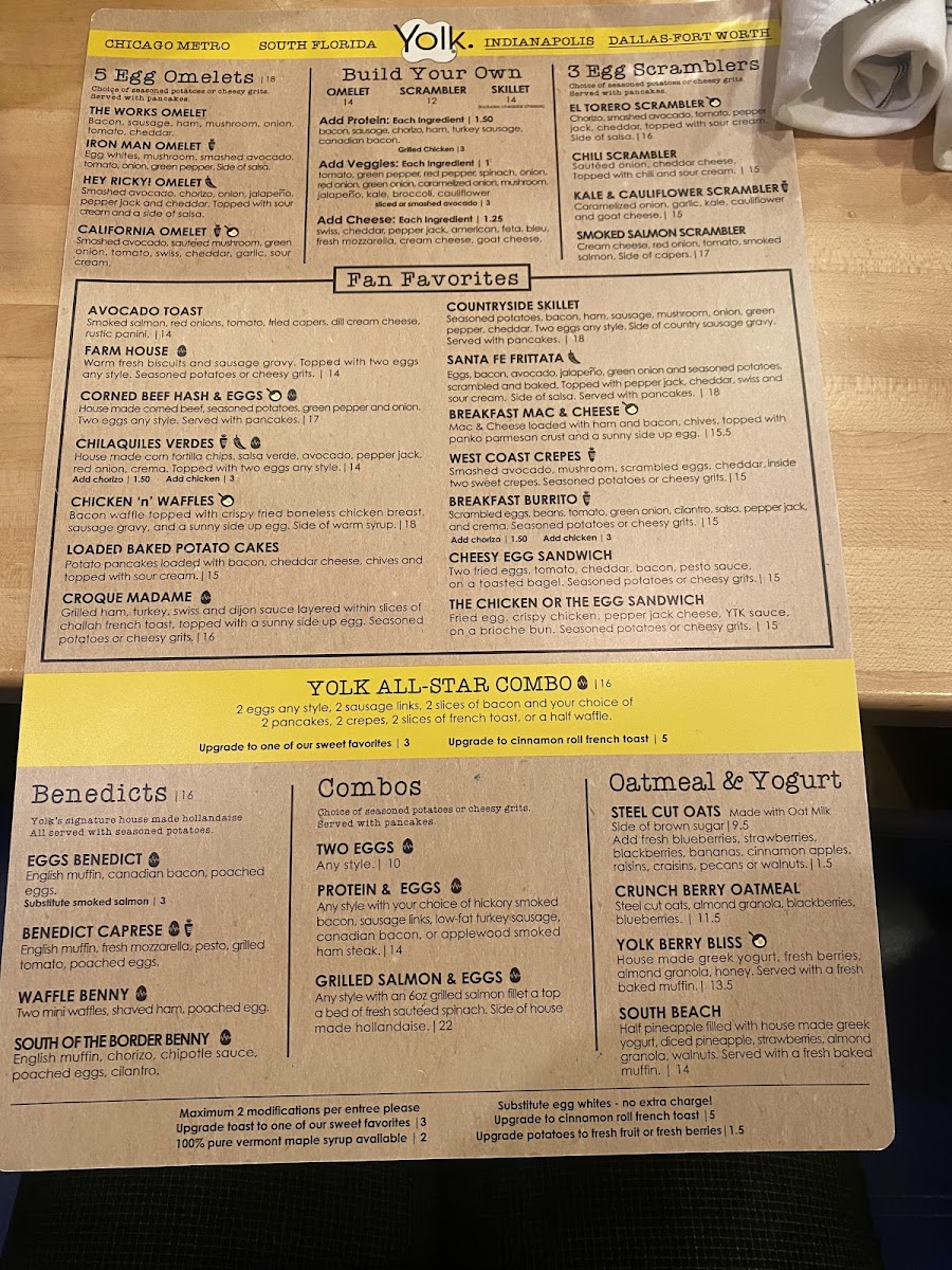 Yolk - City Way Photo Menu 2