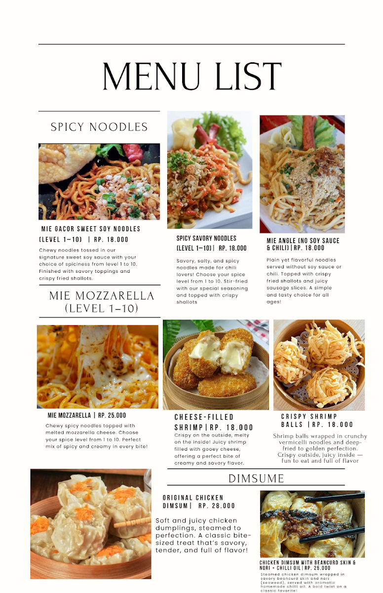 Mie Gacor Photo Menu 2