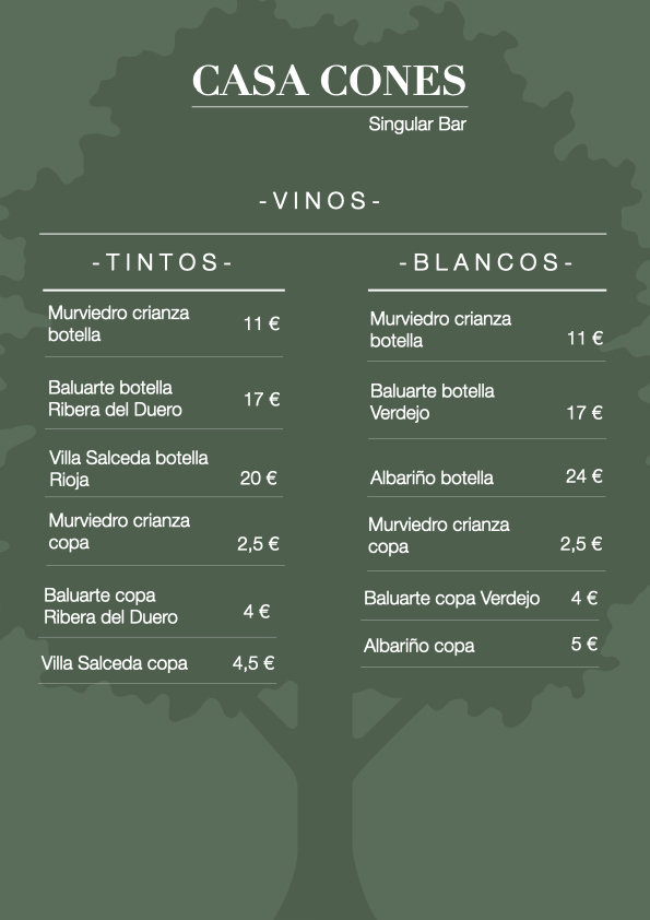 Bar Casa Cones Photo Menu 2