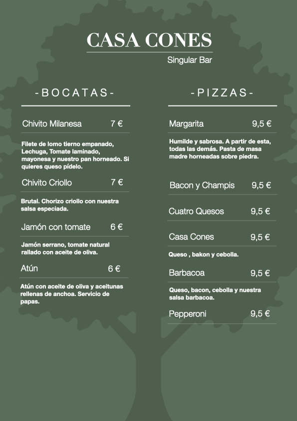 Bar Casa Cones Photo Menu 6