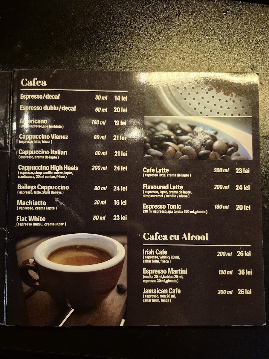 High Heels Cafe Photo Menu 4