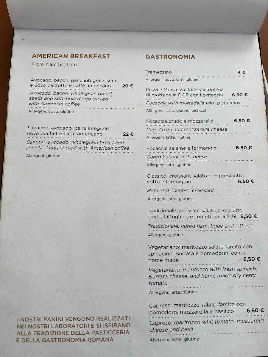 Antico Caffe Santamaria Photo Menu 3