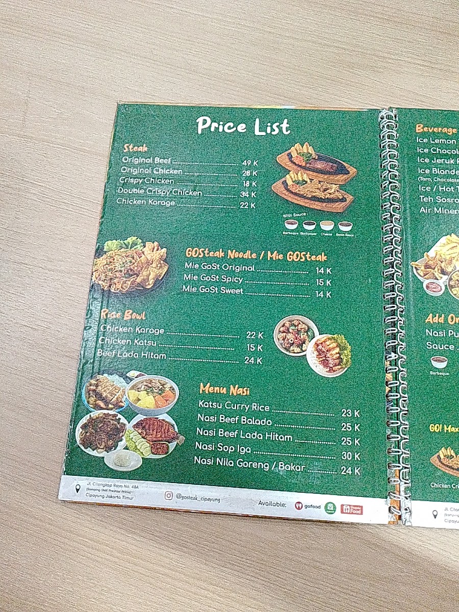 GO Steak Cipayung Photo Menu 4
