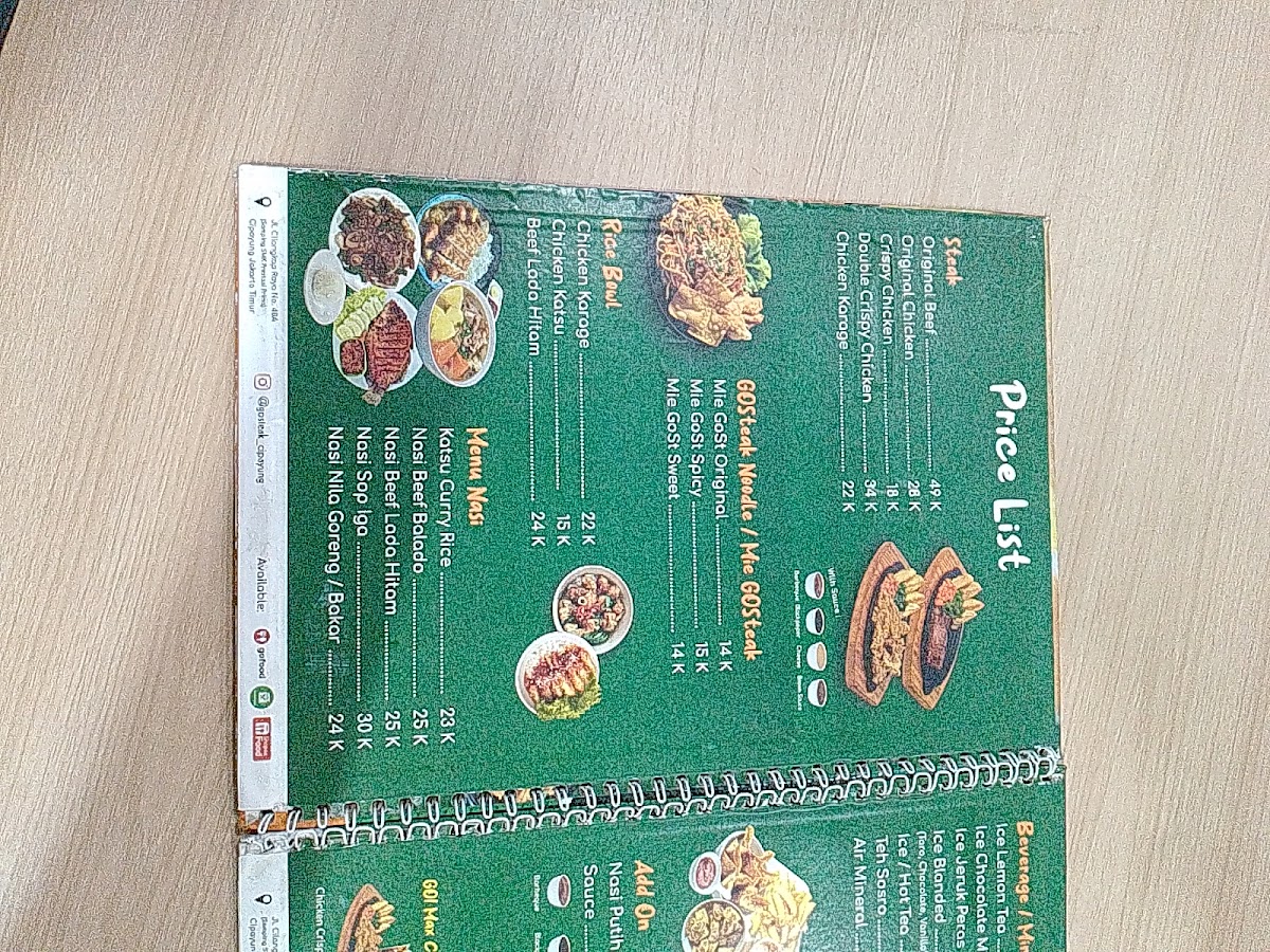 GO Steak Cipayung Photo Menu 5