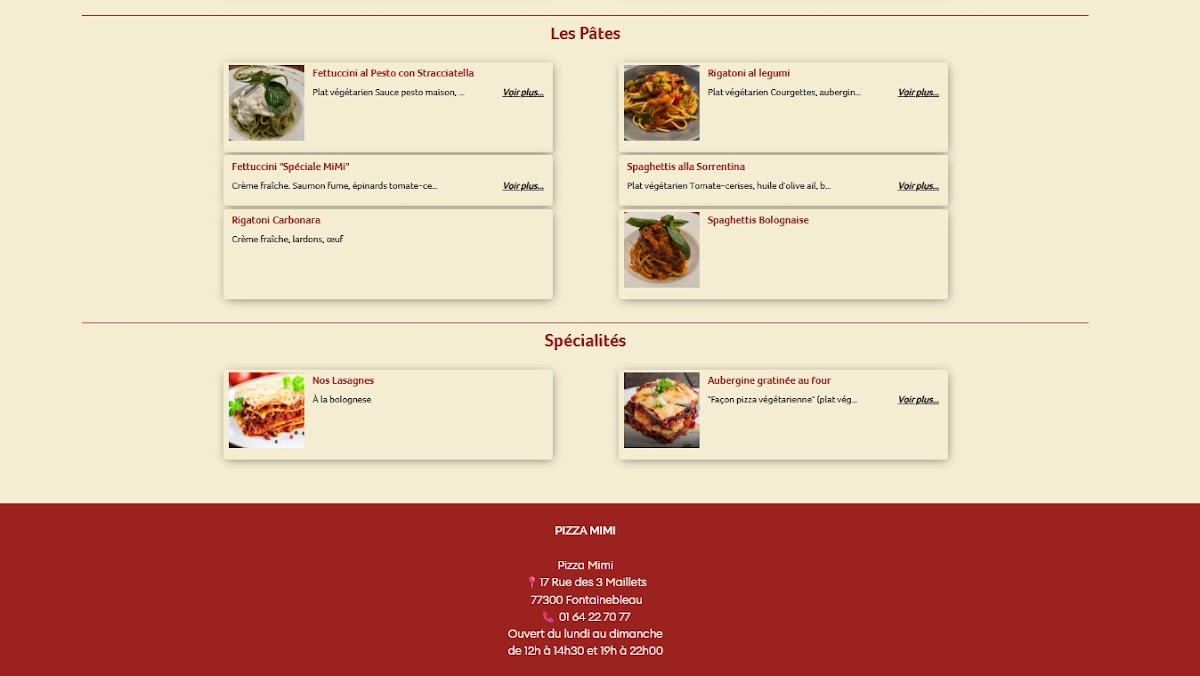 Pizza MiMi Photo Menu 3