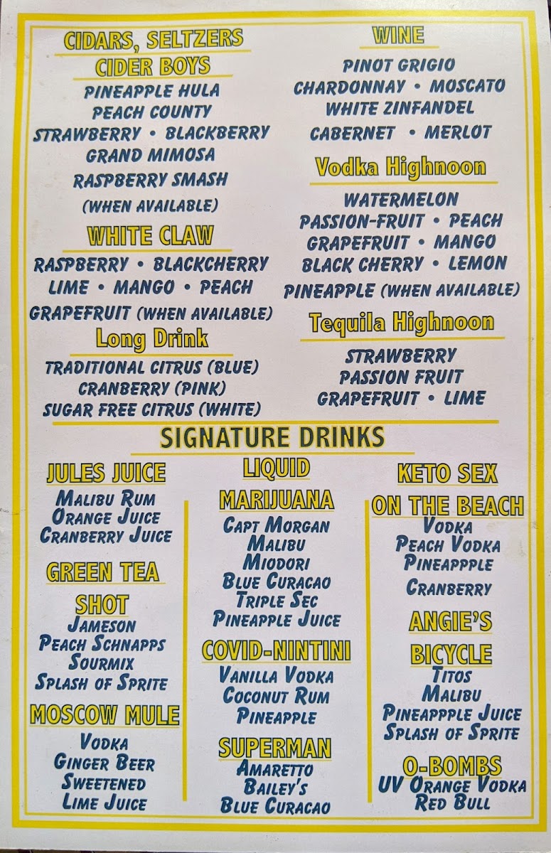 Southside Bar & Grill Photo Menu 1