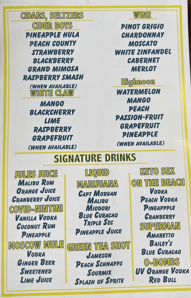 Southside Bar & Grill Photo Menu 2