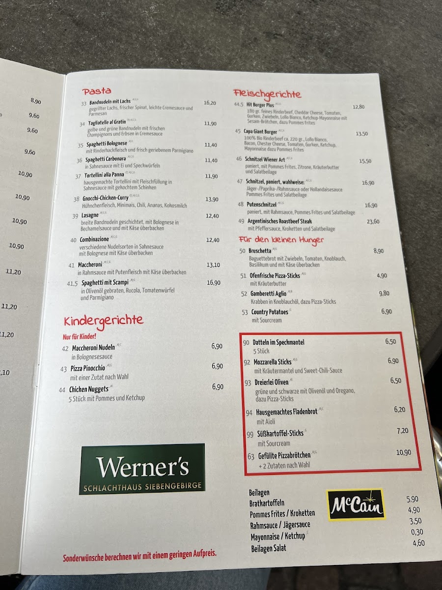Brasserie Capablanca Photo Menu 1