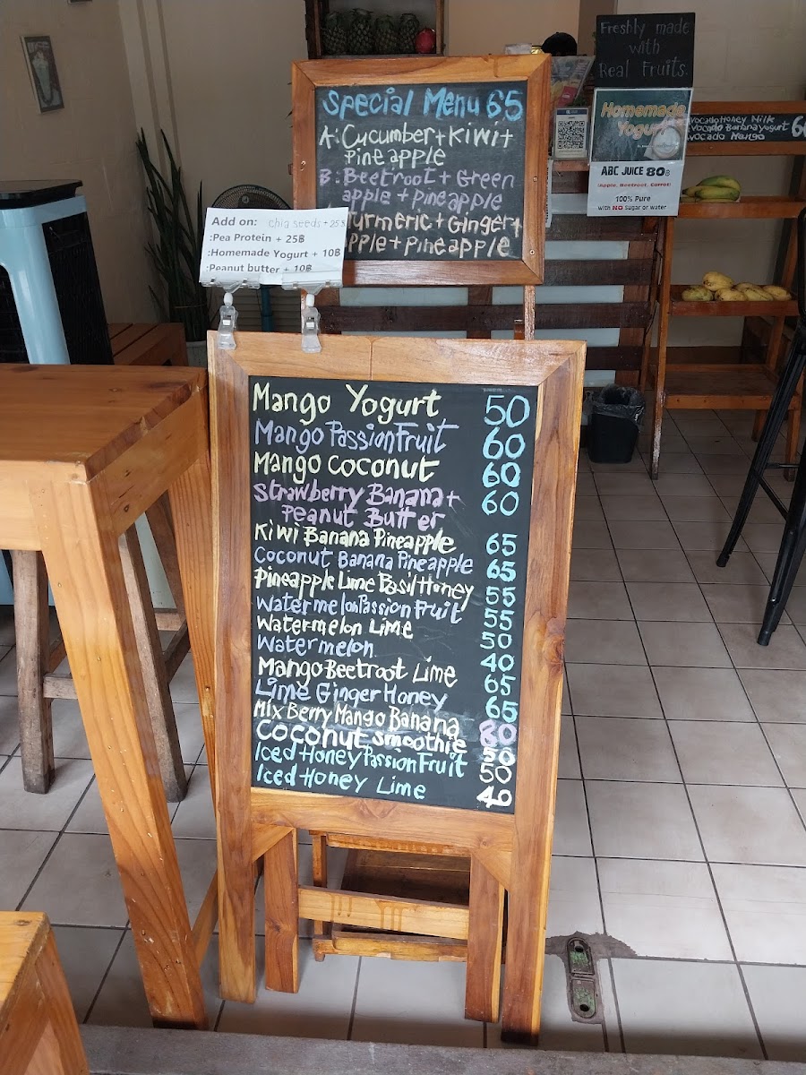 Kwankhao Juice & Smoothie Chiang Mai Photo Menu 2