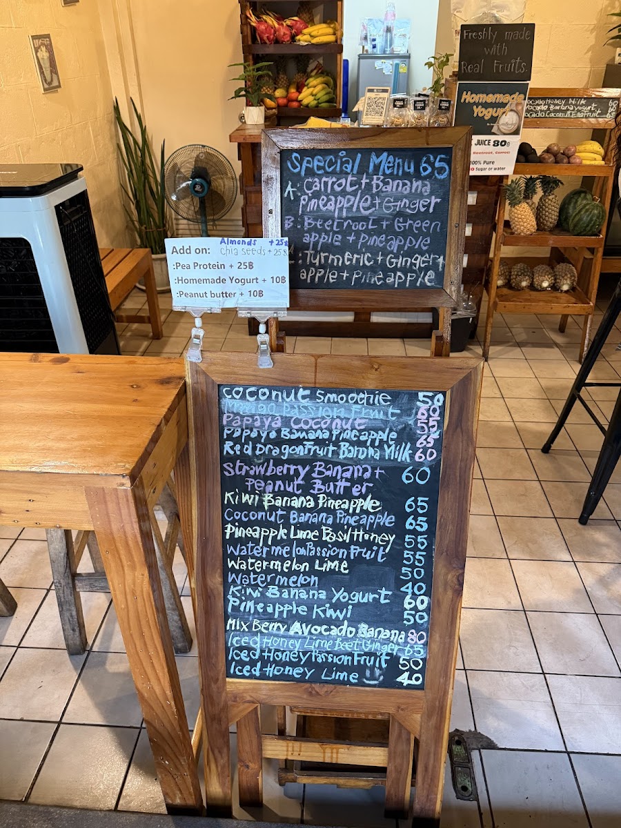 Kwankhao Juice & Smoothie Chiang Mai Photo Menu 4