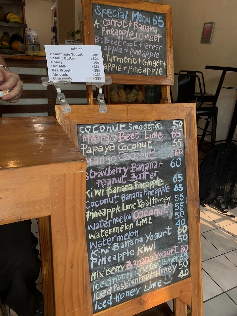 Kwankhao Juice & Smoothie Chiang Mai Photo Menu 5