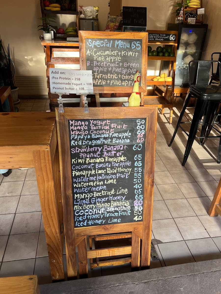 Kwankhao Juice & Smoothie Chiang Mai Photo Menu 7