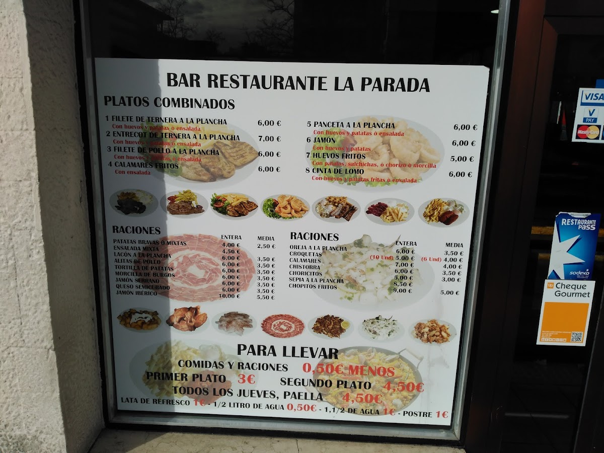 La Parada Photo Menu 5