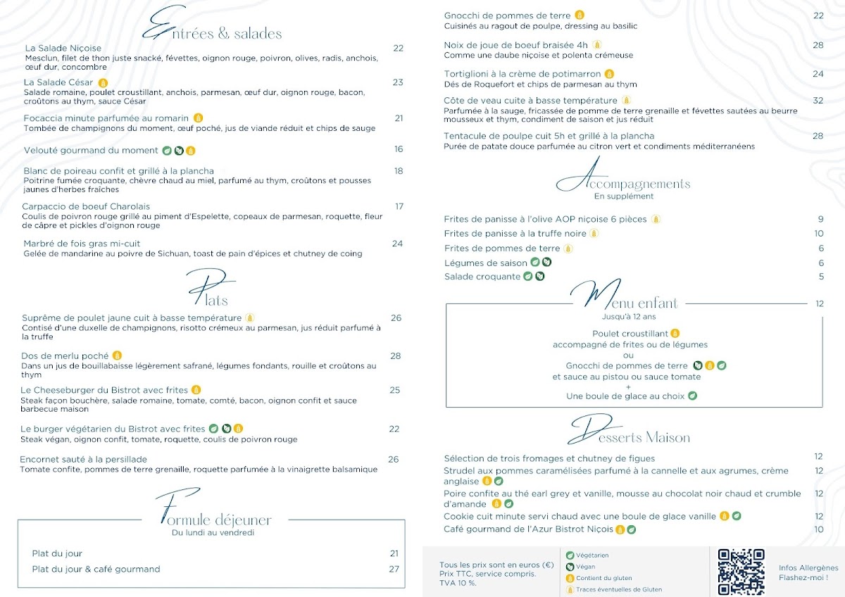 L'Azur bistrot niçois Photo Menu 1