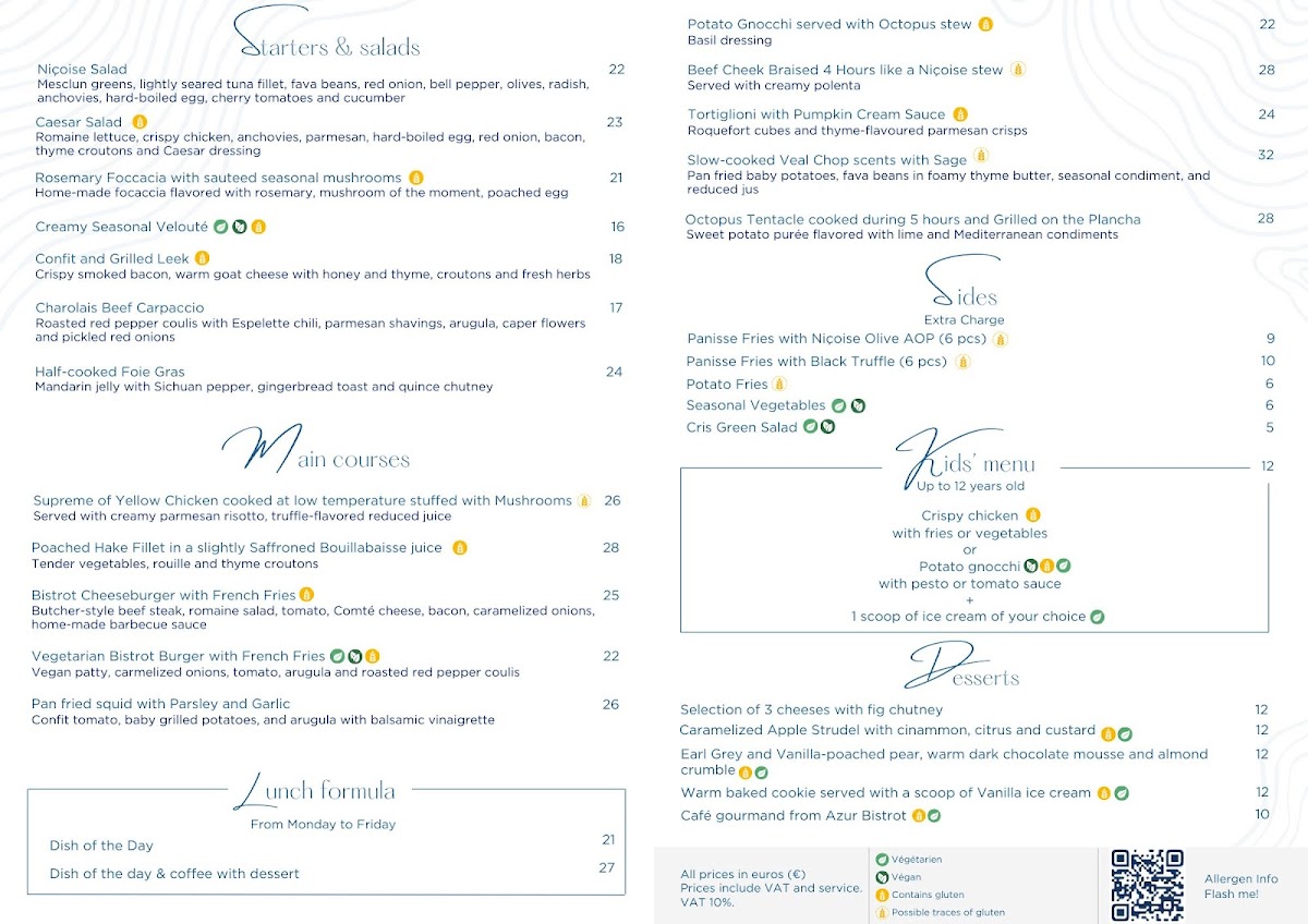 L'Azur bistrot niçois Photo Menu 2