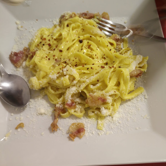 Type de Pâtes Avec Du Poivre Et Fromage