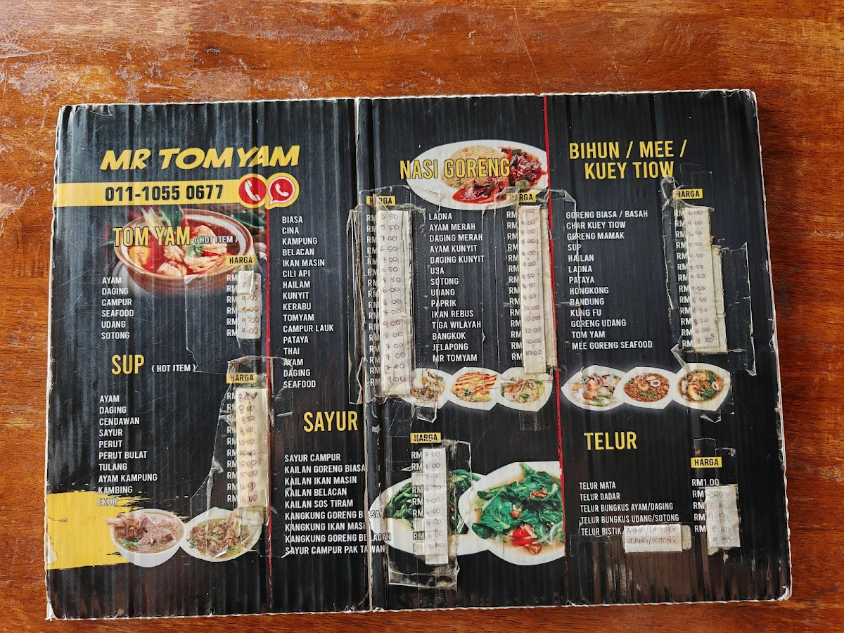 Restoran Mr Tomyam Seafood Photo Menu 1