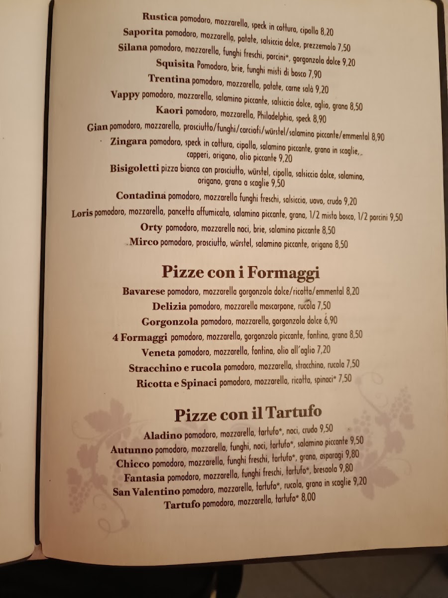 Ristorante Pizzeria da Gian Photo Menu 1