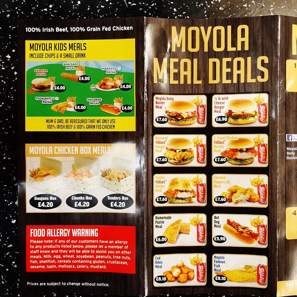 The Moyola Photo Menu 8