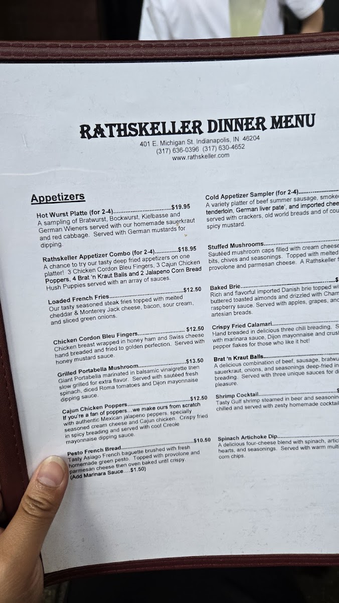 The Rathskeller Photo Menu 5