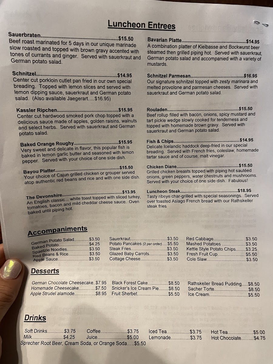 The Rathskeller Photo Menu 7