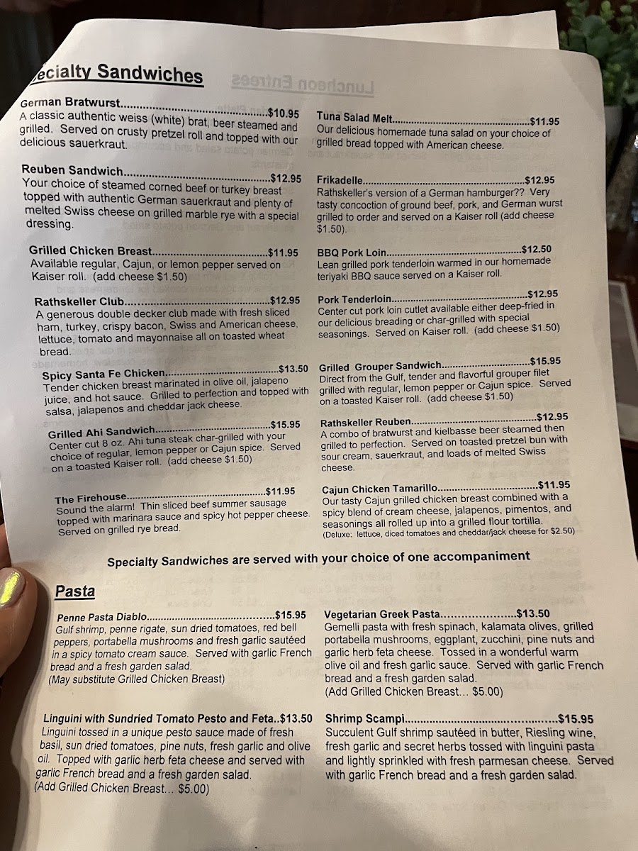The Rathskeller Photo Menu 9