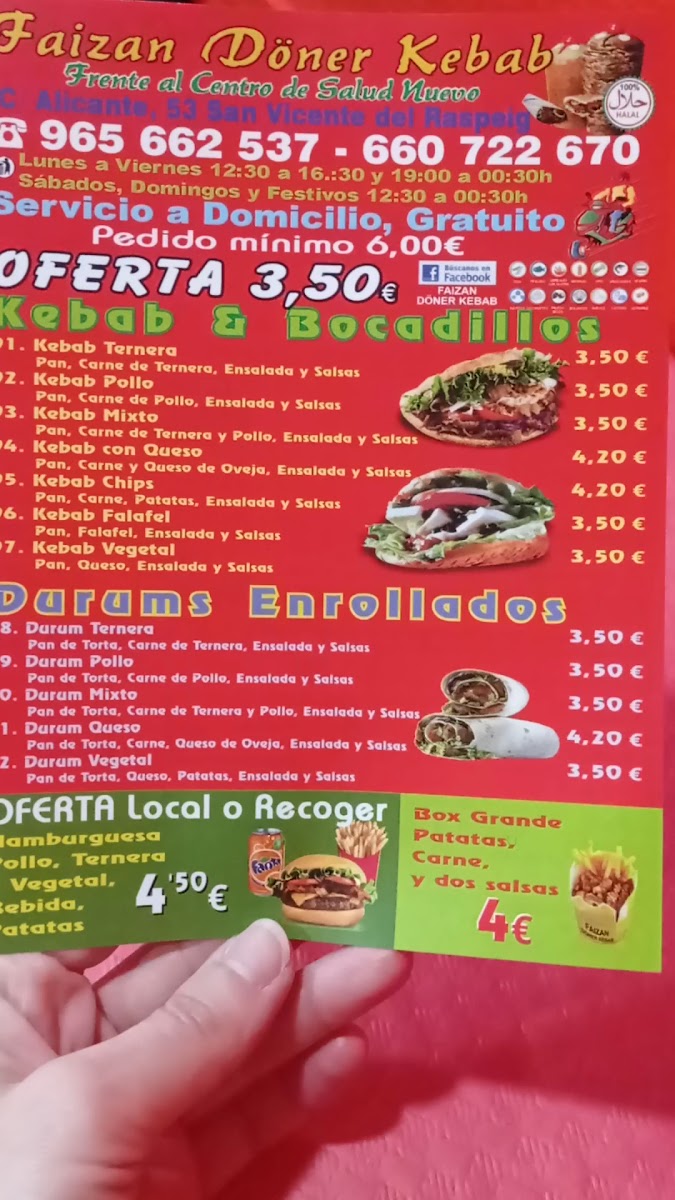Faizan Doner Kebab Photo Menu 2