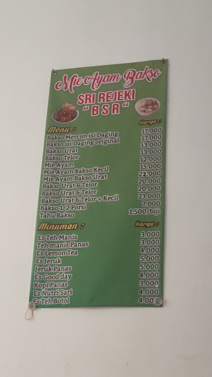 Bakso Sri Rejeki Photo Menu 3