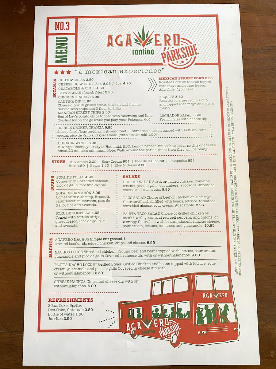 Agavero Cantina - Parkside Photo Menu 2