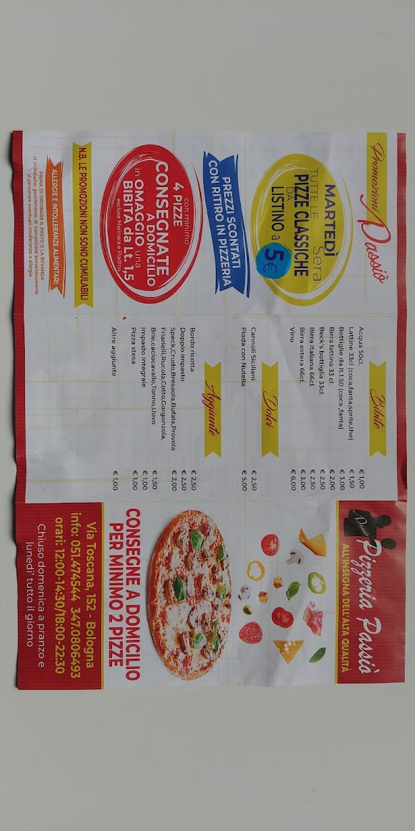 Pizzeria Barbarossa - Ex Passiò Photo Menu 3